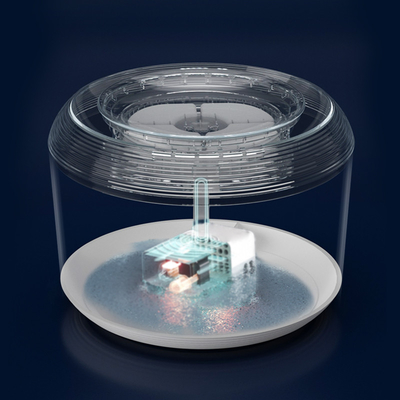 dispensador del agua del animal doméstico de la capacidad grande 2.5L, fuente de agua del animal doméstico de 5V DC