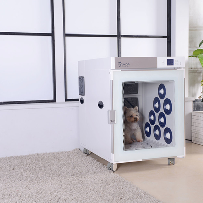 Caja de secado automática para mascotas con secador de pelo para mascotas inteligente en forma de cubo para gatos de peluche