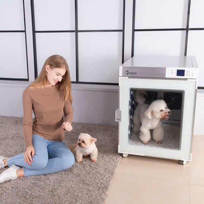 Caja de secado automática para mascotas con secador de pelo para mascotas inteligente en forma de cubo para gatos de peluche