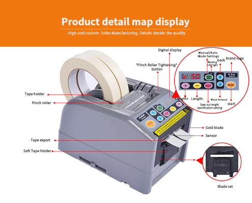 Anchura automática del dispensador multi 100V 50Hz 6m m de la cinta del escritorio para la oficina