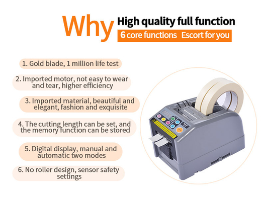 Anchura Zcut 9 de Automatic Tape Dispenser Grey Max 60m m del modelo económico